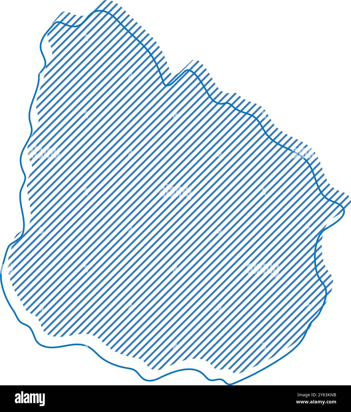 design d'illustration d'icône de carte de pays uruguay Illustration de Vecteur