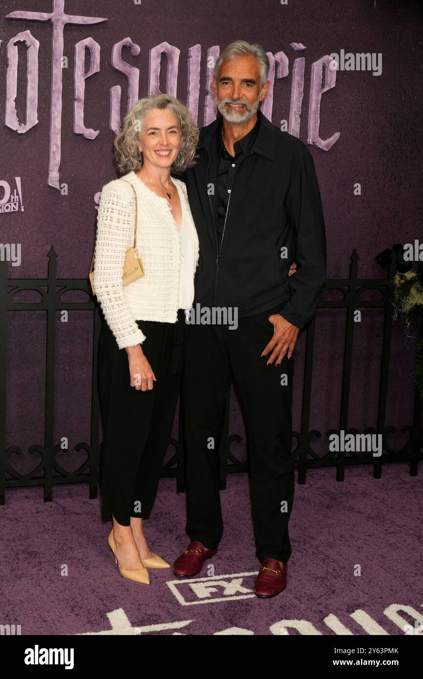 New York, États-Unis. 23 septembre 2024. New York, États-Unis. 23/09/24, New York, New York, États-Unis Peter Liguori, Regina voit assiste à la première Grotesquerie New York, qui se tient au Spring Studios 50 Varick Street, lundi 23 septembre 2024 à New York City Credit : Jennifer Graylock/Alamy Live News Banque D'Images