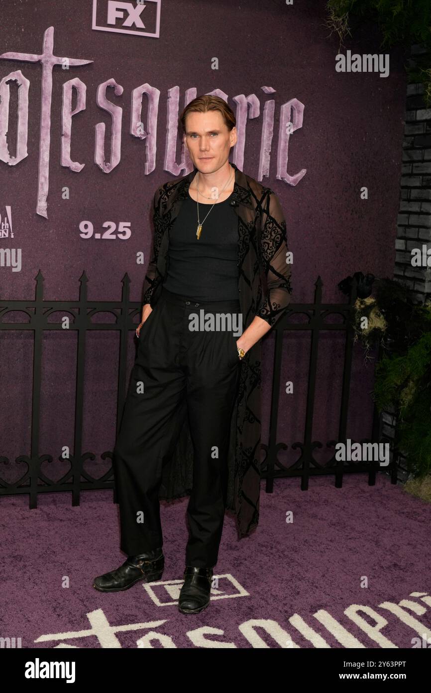 New York, États-Unis. 23 septembre 2024. New York, États-Unis. 23/09/24, New York, New York, États-Unis Hudson Oz assiste à la première Grotesquerie New York, qui se tient au Spring Studios 50 Varick Street, lundi 23 septembre 2024 à New York City Credit : Jennifer Graylock/Alamy Live News Banque D'Images