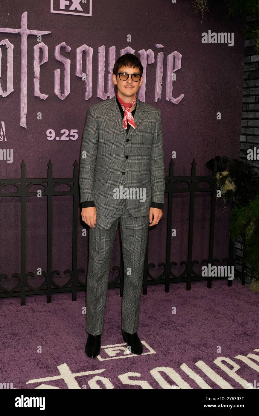 New York, États-Unis. 23 septembre 2024. New York, États-Unis. 23/09/24, New York, New York, États-Unis Joe Baken assiste à la première Grotesquerie New York, qui se tient au Spring Studios 50 Varick Street, lundi 23 septembre 2024 à New York City Credit : Jennifer Graylock/Alamy Live News Banque D'Images
