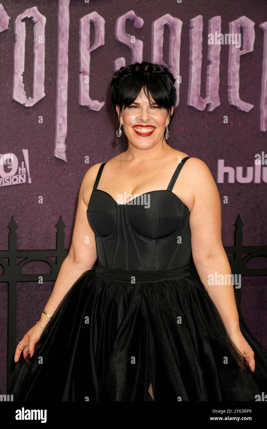 New York, États-Unis. 23 septembre 2024. New York, États-Unis. 23/09/24, New York, New York, États-Unis Alexis Martin Woodall assiste à la première Grotesquerie New York, qui se tient au Spring Studios 50 Varick Street, lundi 23 septembre 2024 à New York City Credit : Jennifer Graylock/Alamy Live News Banque D'Images