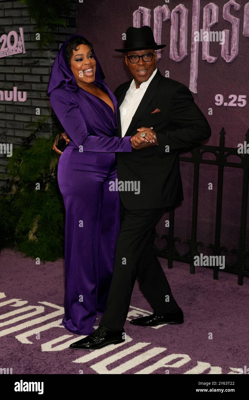 New York, États-Unis. 23 septembre 2024. New York, États-Unis. 23/09/24, New York, New York, États-Unis Niecy Nash Betts, Courtney B Vance assiste à la première Grotesquerie New York, qui se tient au Spring Studios 50 Varick Street, lundi 23 septembre 2024 à New York City crédit : Jennifer Graylock/Alamy Live News Banque D'Images