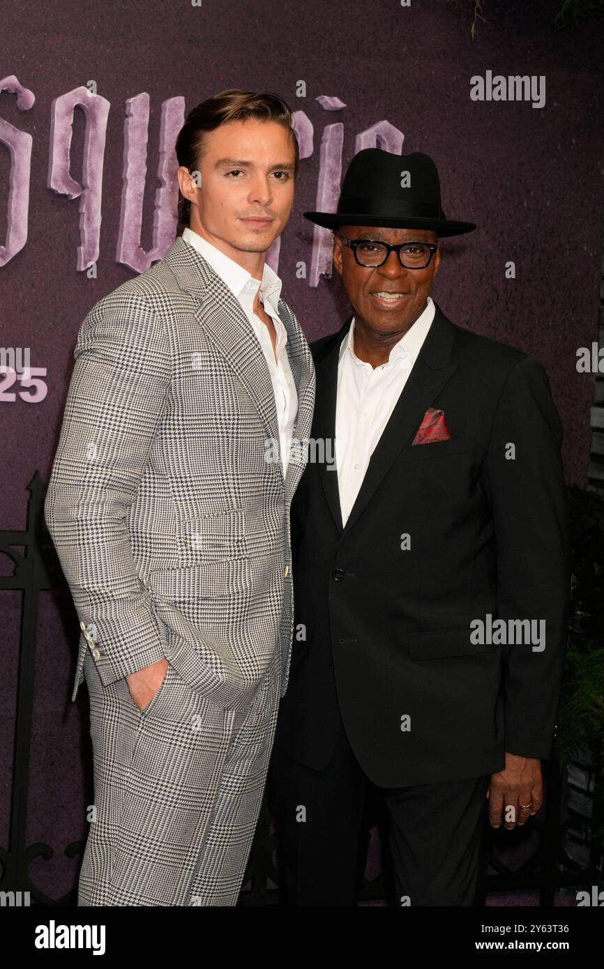 New York, États-Unis. 23 septembre 2024. New York, États-Unis. 23/09/24, New York, New York, États-Unis Nicholas Alexander Chavez, Courtney B Vance assiste à la première Grotesquerie New York, qui se tient au Spring Studios 50 Varick Street, lundi 23 septembre 2024 à New York City crédit : Jennifer Graylock/Alamy Live News Banque D'Images