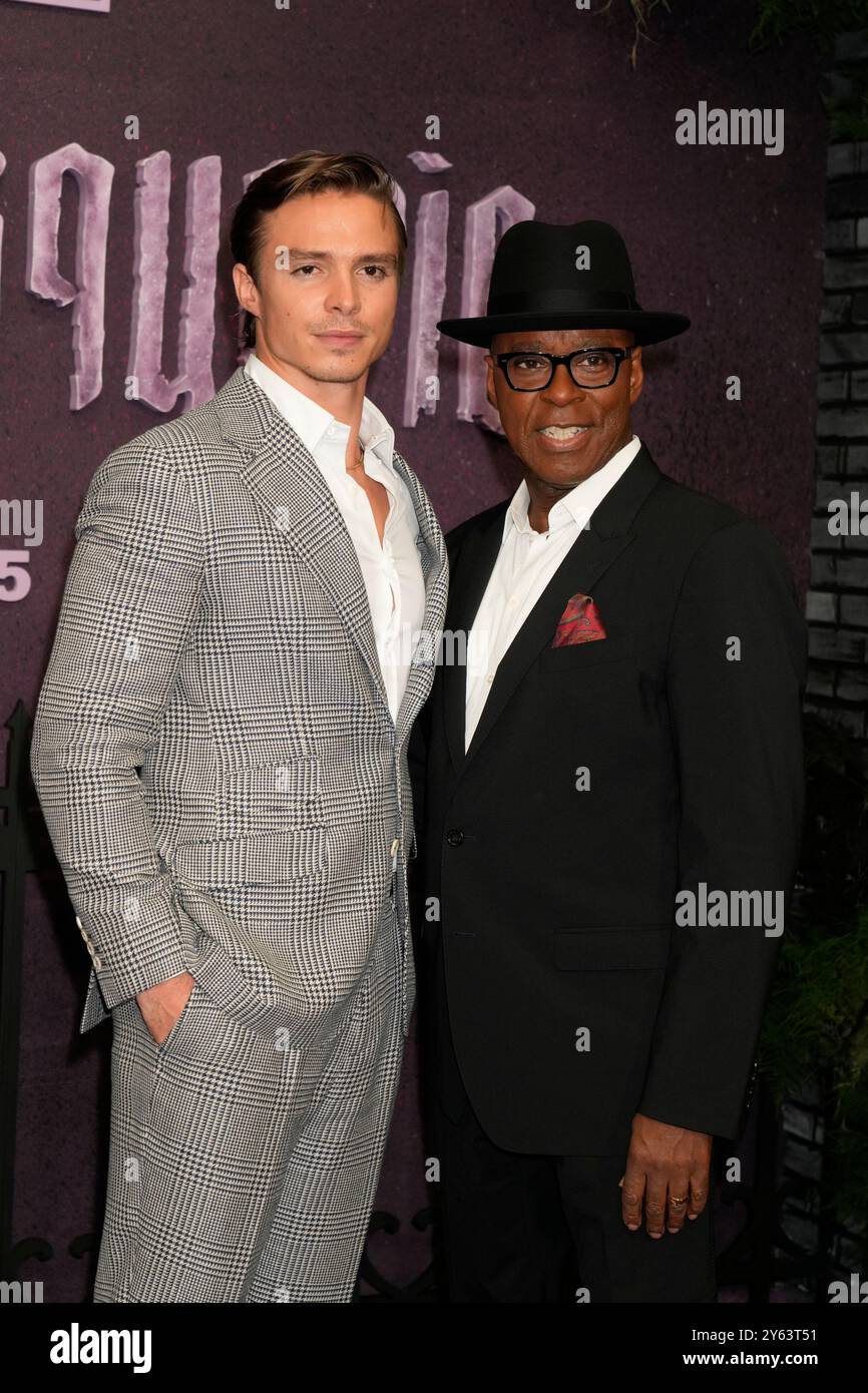 New York, États-Unis. 23 septembre 2024. New York, États-Unis. 23/09/24, New York, New York, États-Unis Nicholas Alexander Chavez, Courtney B Vance assiste à la première Grotesquerie New York, qui se tient au Spring Studios 50 Varick Street, lundi 23 septembre 2024 à New York City crédit : Jennifer Graylock/Alamy Live News Banque D'Images