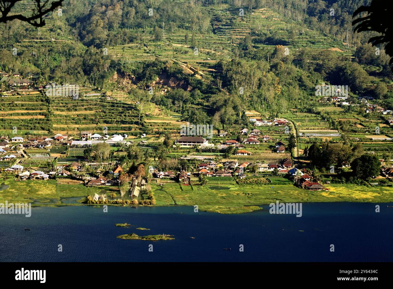 Lac Tamblingan à Buleleng, Bali, Indonésie. Banque D'Images