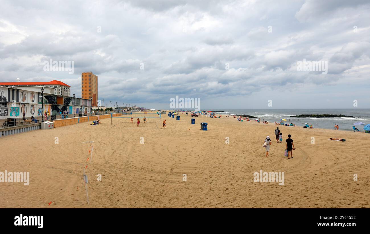 Asbury Park City Beach, Asbury Park, New Jersey. Jersey Shore Banque D'Images