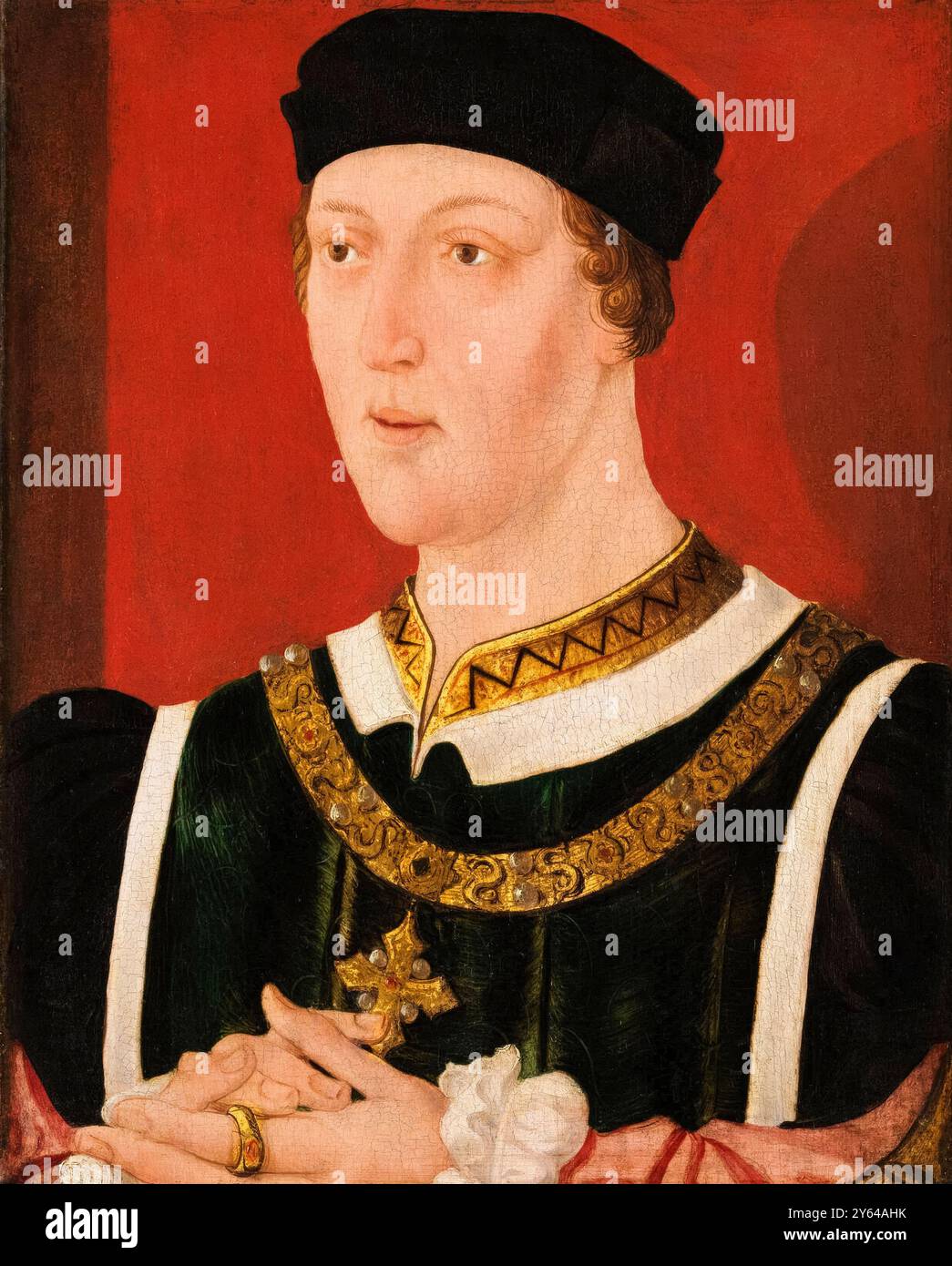 Henri VI d'Angleterre (1421-1471), roi d'Angleterre (1422-1461), portrait peint à l'huile sur panneau vers 1540 Banque D'Images