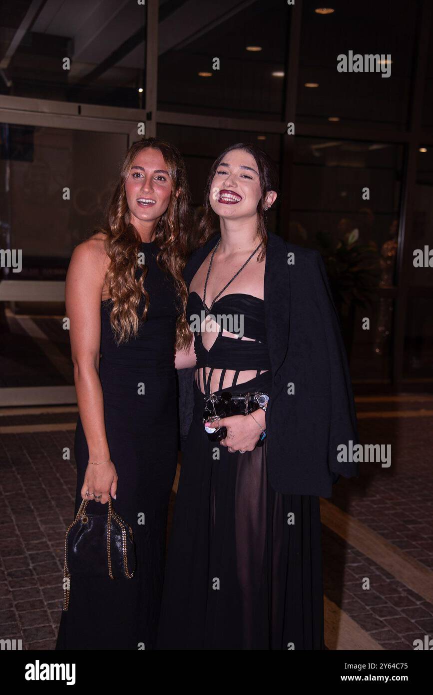 **PAS DE WEB ET DE JOURNAUX SEULEMENT POUR L'ITALIE** merveilleux le Gala des champions italiens sur la photo : Simona Quadarella avec Benedetta Pilato Banque D'Images