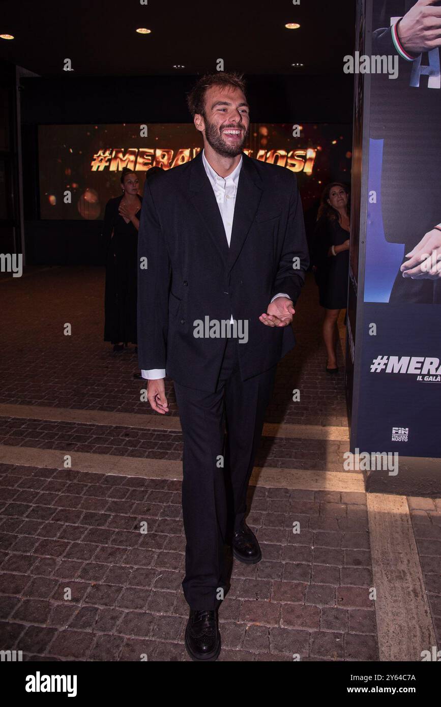 **PAS DE WEB ET DE JOURNAUX SEULEMENT POUR L'ITALIE** merveilleux le Gala des champions italiens sur la photo : Gregorio Paltrinieri Banque D'Images