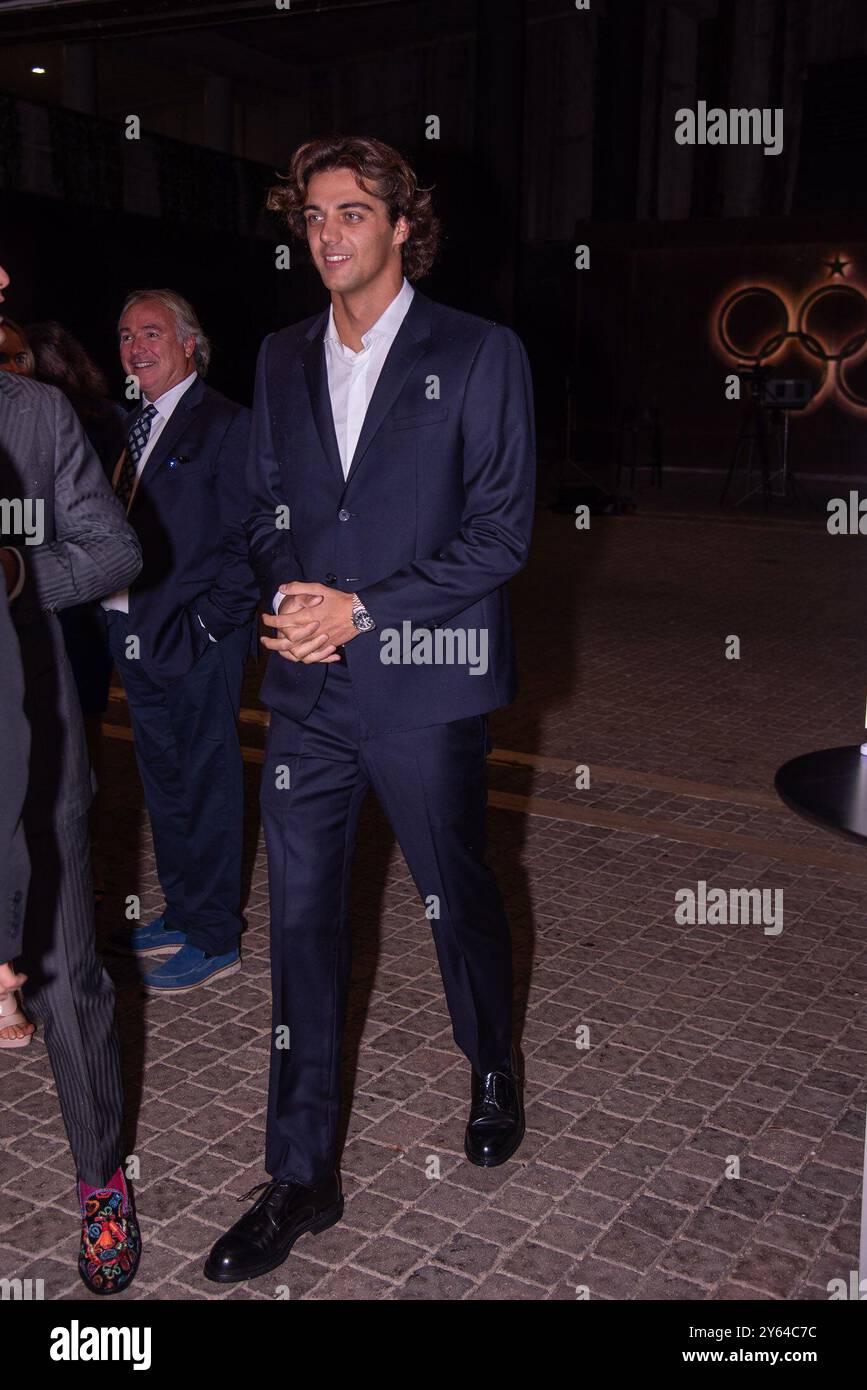 **PAS DE WEB ET DE JOURNAUX SEULEMENT POUR L'ITALIE** merveilleux le Gala des champions italiens sur la photo : Thomas Ceccon Banque D'Images