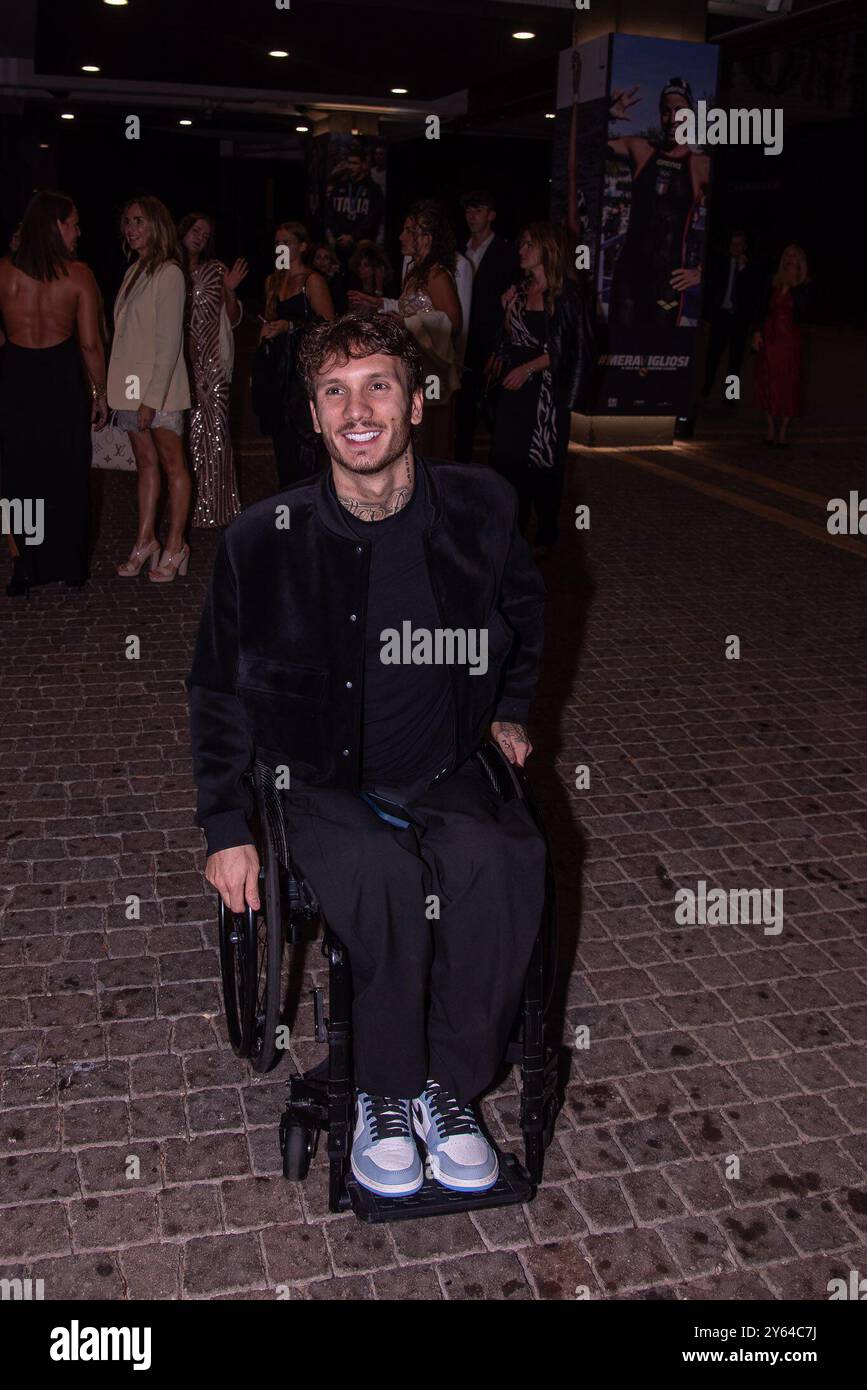 **PAS DE WEB ET DE JOURNAUX SEULEMENT POUR L'ITALIE** merveilleux le Gala des champions italiens sur la photo : Manuel Bortuzzo Banque D'Images