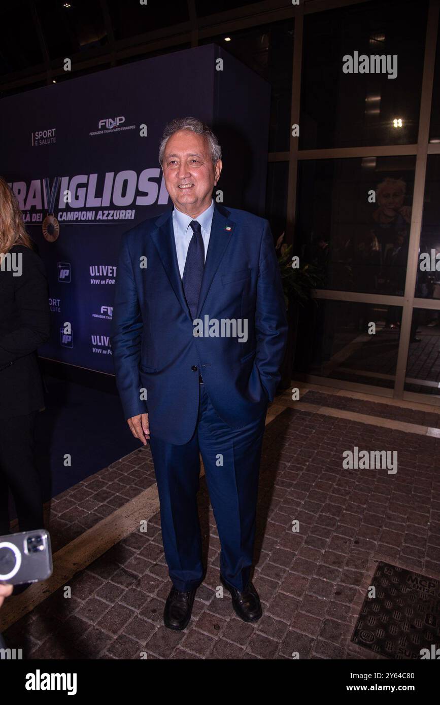 **PAS DE WEB ET DE JOURNAUX SEULEMENT POUR L'ITALIE** merveilleux le Gala des champions italiens sur la photo : Paolo Barelli Banque D'Images