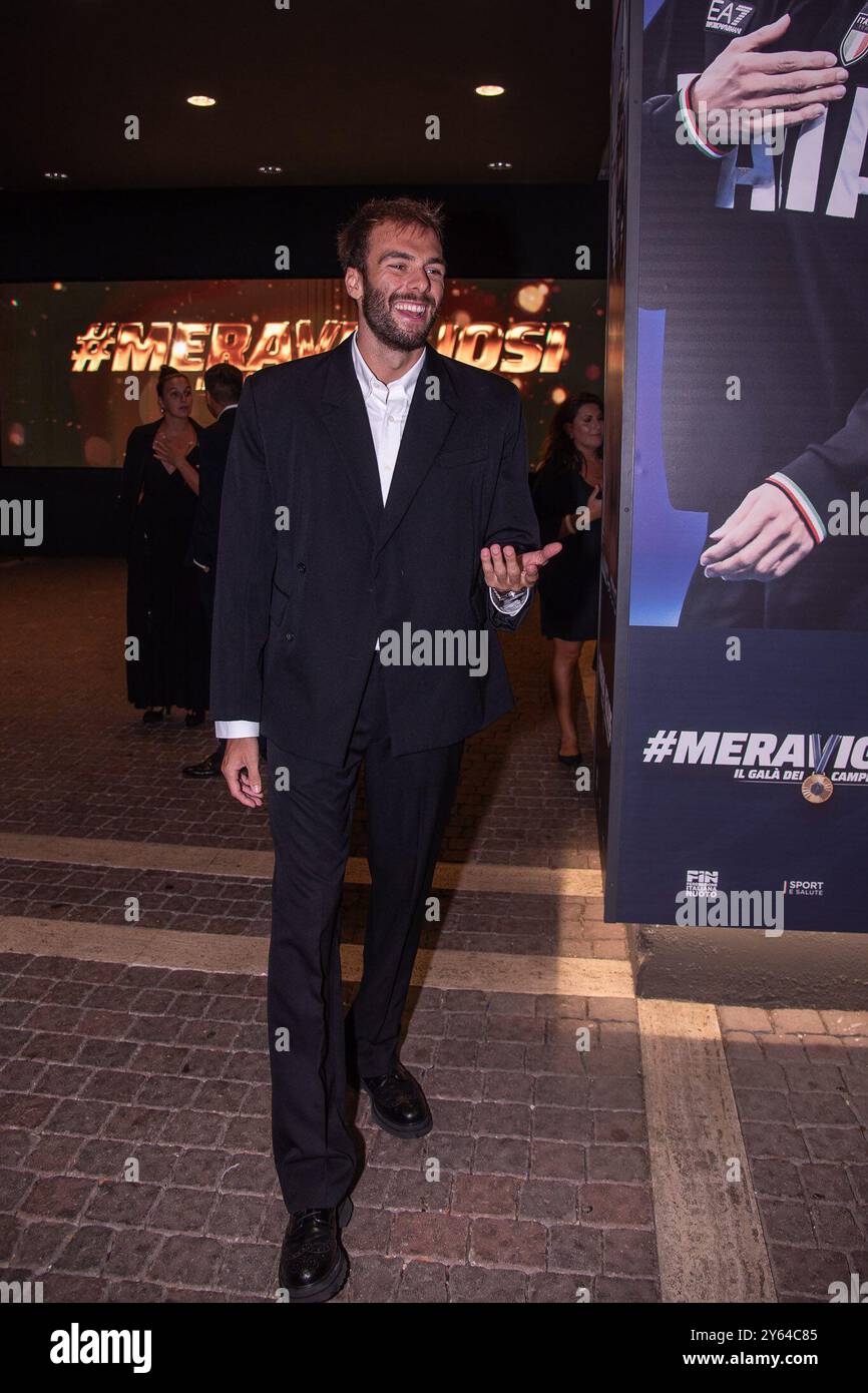 **PAS DE WEB ET DE JOURNAUX SEULEMENT POUR L'ITALIE** merveilleux le Gala des champions italiens sur la photo : Gregorio Paltrinieri Banque D'Images