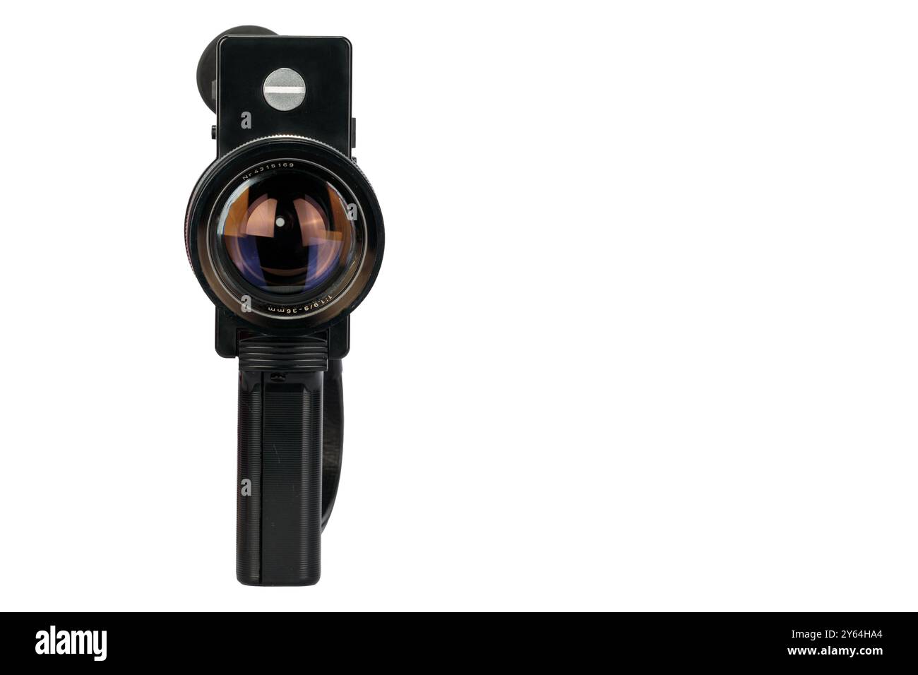 Caméra de film de poche vintage isolé sur fond blanc Banque D'Images