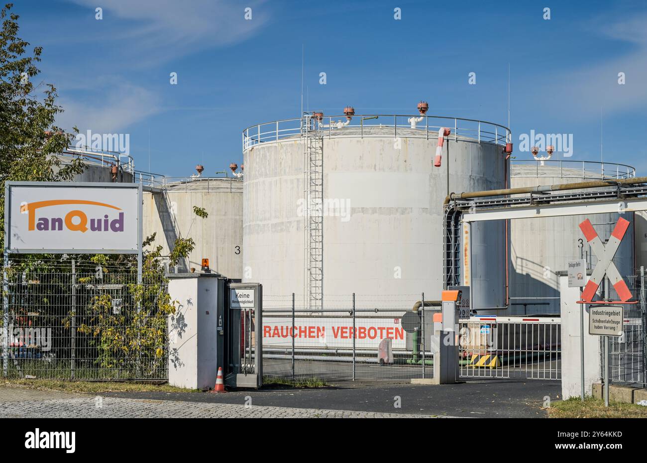 Tanklager TanQuid, Freiheit, Ruhleben, Spandau, Berlin, Deutschland Banque D'Images