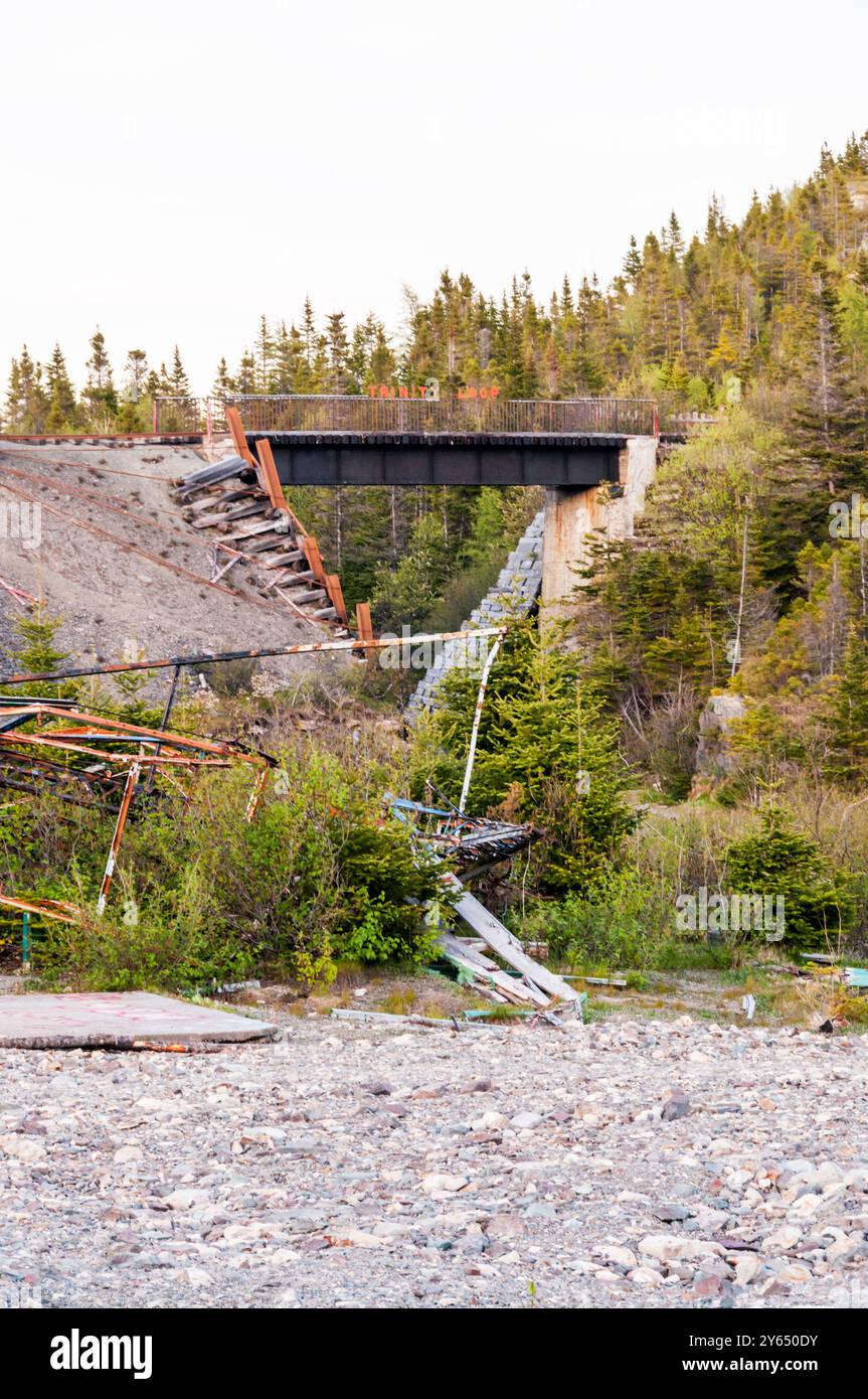 Reste de la Trinity Loop amusement park à Terre-Neuve. Plus de détails dans la description. Banque D'Images