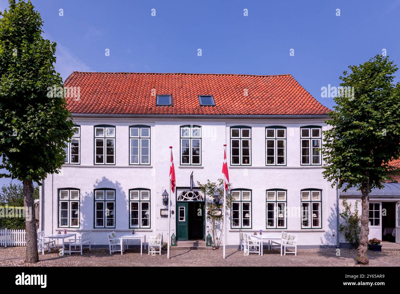 Schackenborg Slotskro (Inn), Møgeltønder, municipalité de Tønder, Danemark Banque D'Images