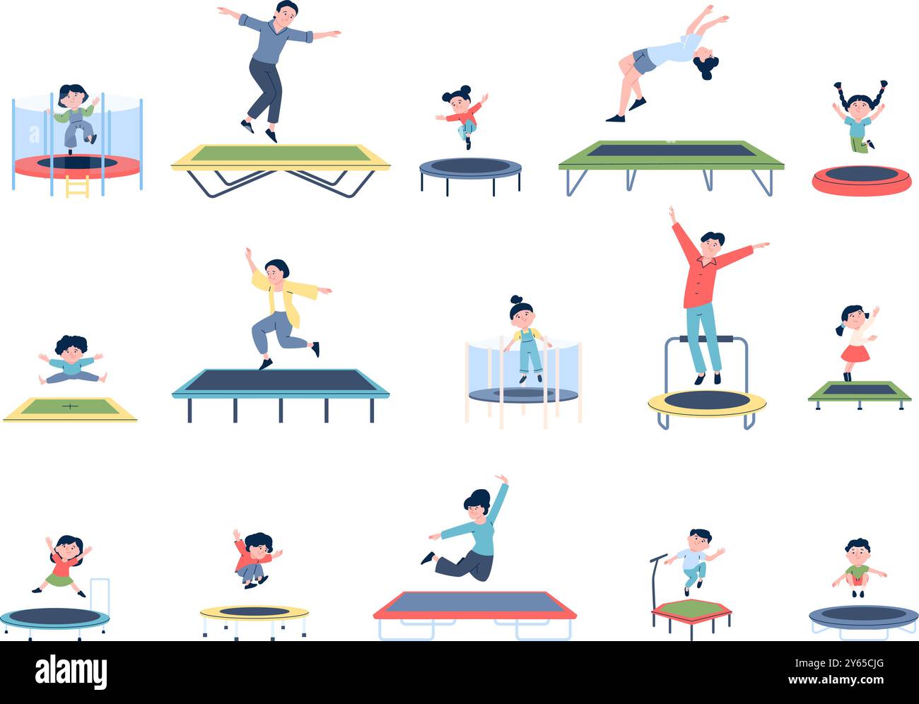Poster Yoga Enfant Avec Grandes Illustrations – Exercices De Fitness Pour Jeunes Actifs, 45,7 X 68,6 Cm, Plastifié Robust