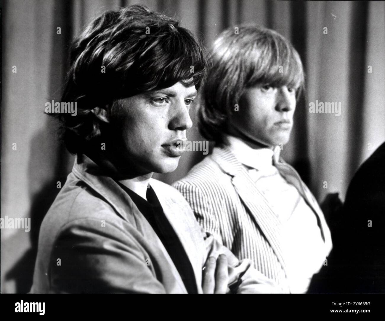 Mike Jagger et Brian Jones 23 juin 1964 Banque D'Images