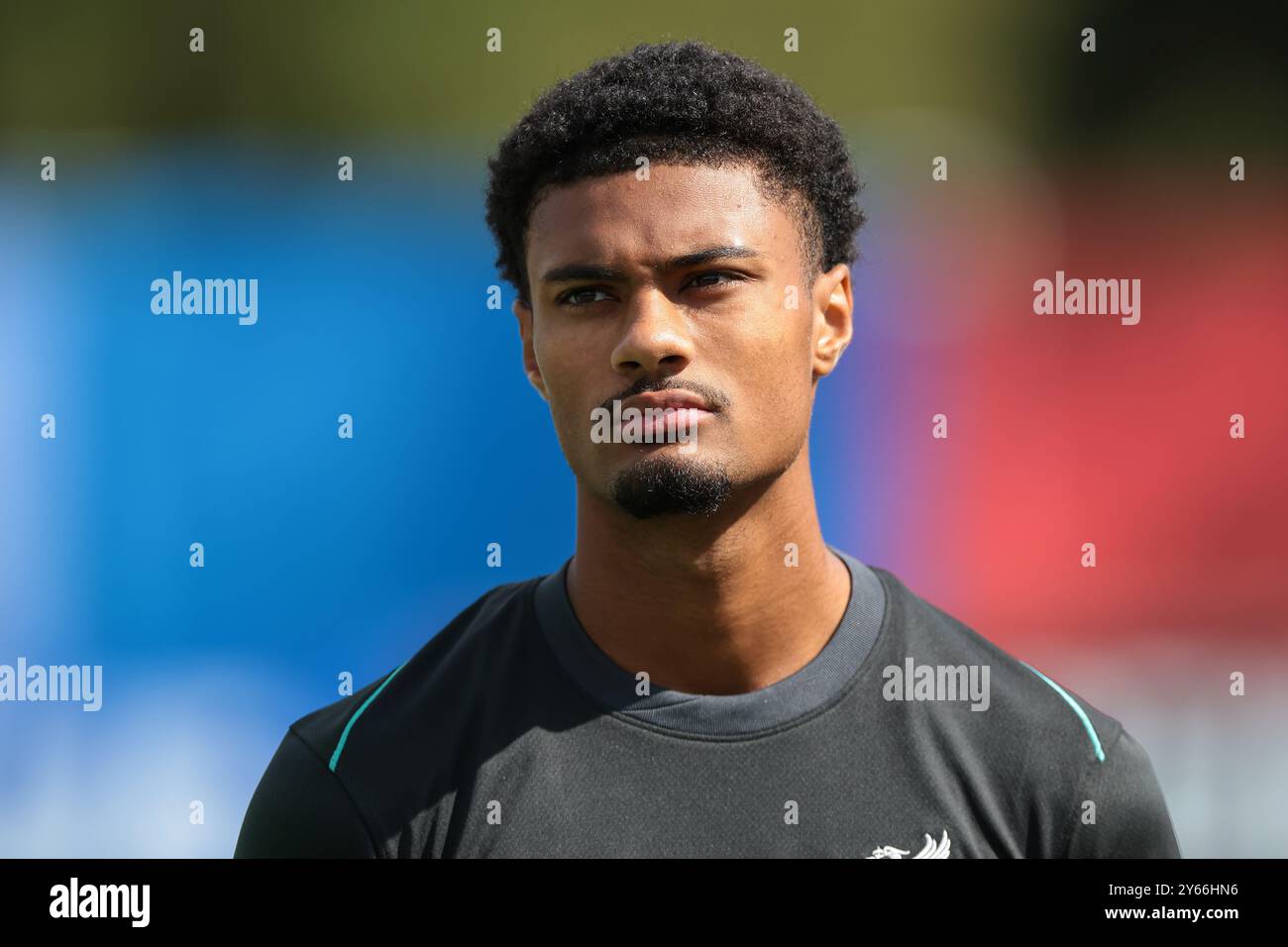 Milan, Italie, 17 septembre 2024. Kyle Kelly, de Liverpool, regarde pendant le line-up avant le match de l'UEFA Youth League au Centro Sportivo Vismara, Milan. Le crédit photo devrait se lire : Jonathan Moscrop / Sportimage Banque D'Images