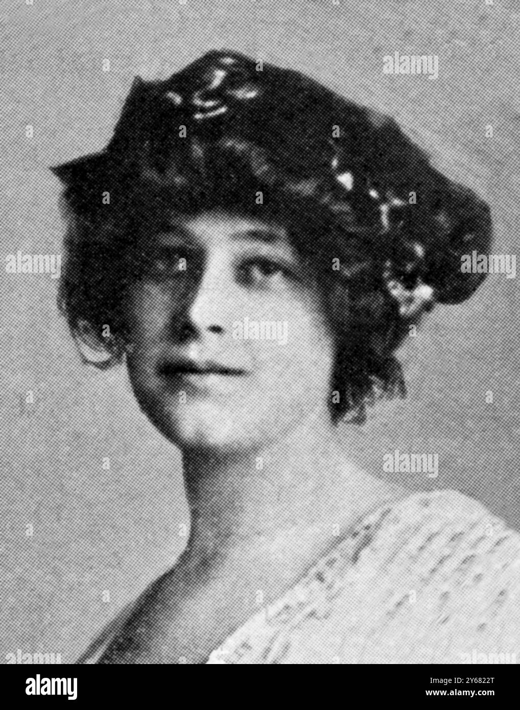 Mme Madeleine Astor (veuve de John Jacob Astor) 20 avril 1912. Banque D'Images
