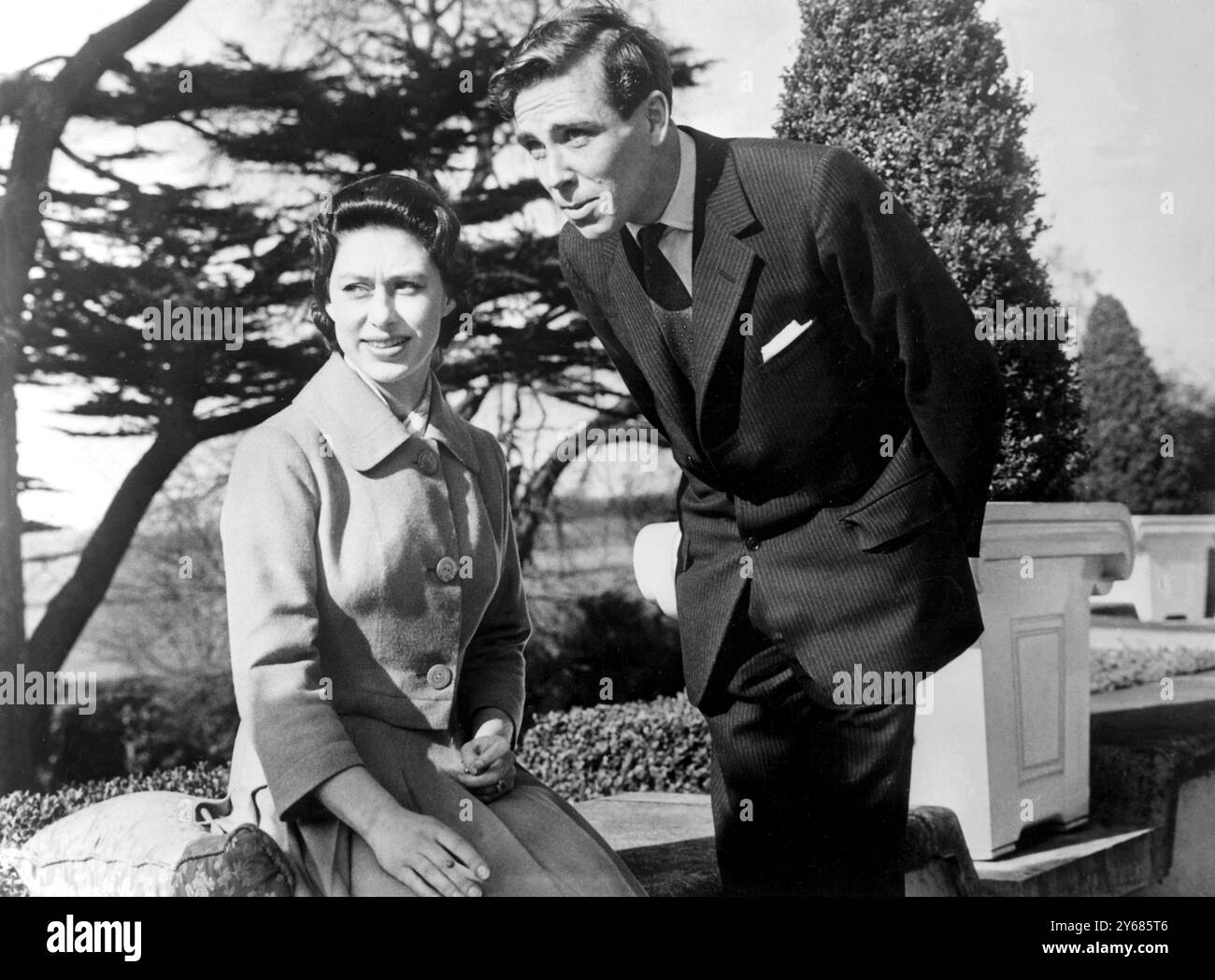 La princesse Margaret et Antony Armstrong Jones à Windsor. 27 février 1960 Banque D'Images