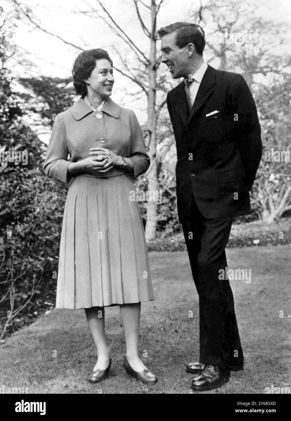 Antony Armstrong Jones et la princesse Margaret. 27 février 1960 Banque D'Images