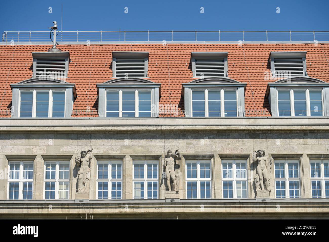Zollernhof, Zweites Deutsches Fernsehen ZDF Hauptstadtstudio, Unter den Linden, Mitte, Berlin, Allemagne Banque D'Images