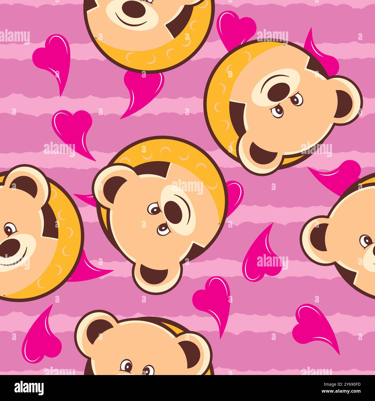 fond de motif ours en peluche Illustration de Vecteur