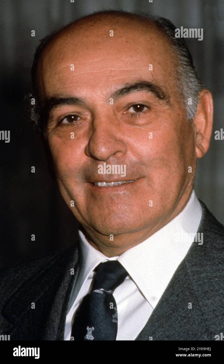 SOLIS RUIZ , JOSE. POLITICO ESPAÑOL. CABRA 1913-1990. FOTO 1975. Banque D'Images