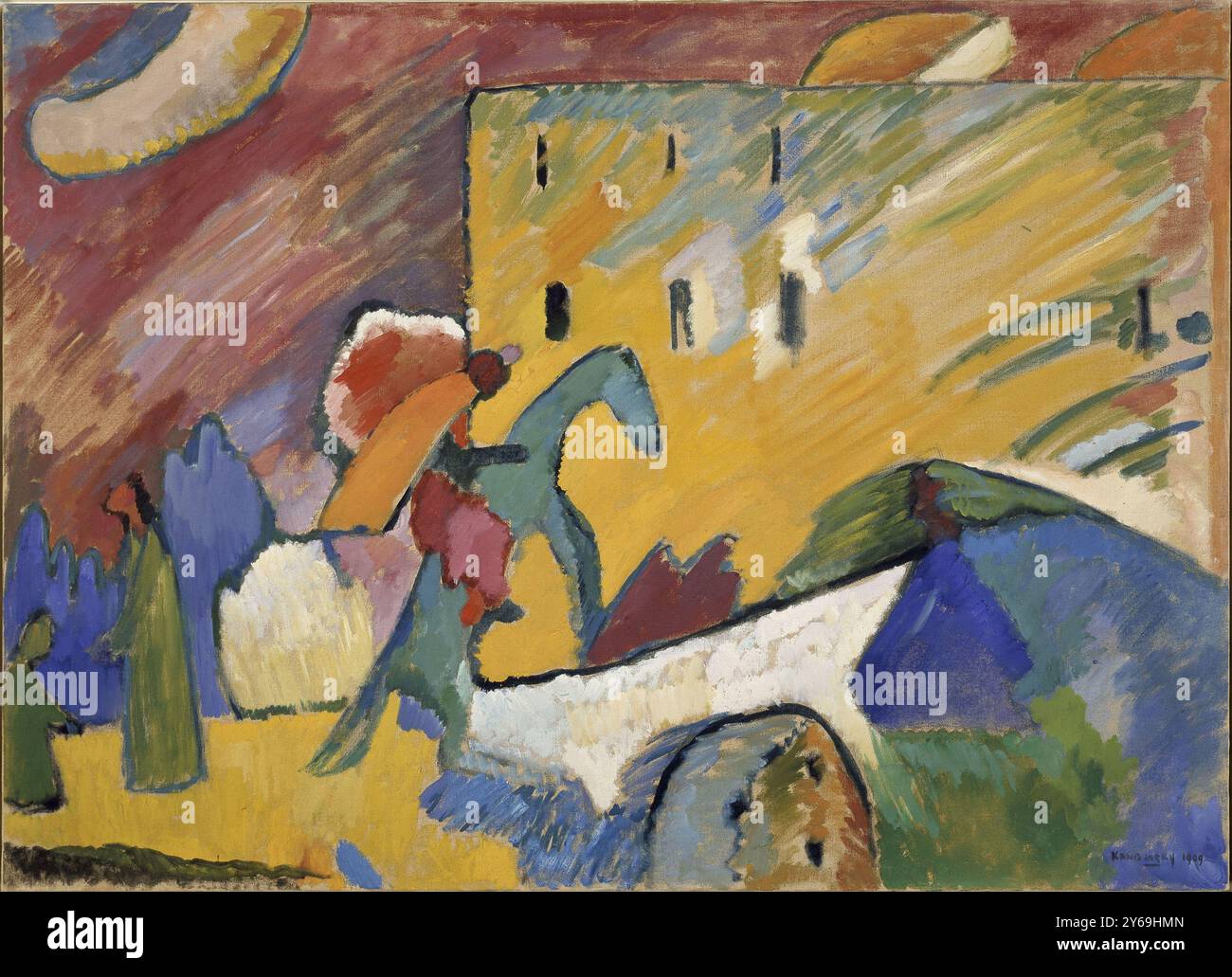 Improvisation 3. Musée : Musée national d'art moderne, Centre Georges Pompidou, Paris. Auteur : Wassily Vasilyevich Kandinsky. Banque D'Images