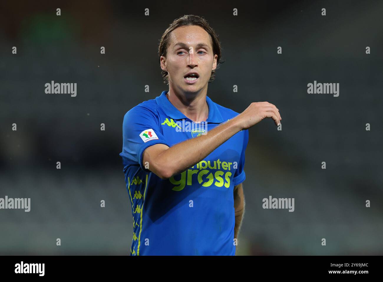 Turin, Italie. 24 septembre 2024. Nicolas Haas de Empoli FC lors du match de la Coppa Italia au Stadio Grande Torino, Turin. Le crédit photo devrait se lire : Jonathan Moscrop/Sportimage crédit : Sportimage Ltd/Alamy Live News Banque D'Images