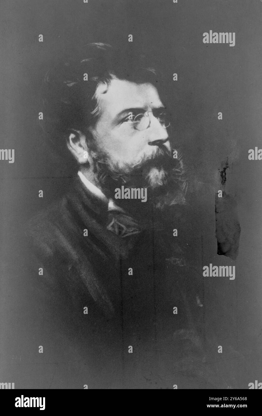 Bizet, Georges Bizet, portrait de la tête et des épaules, face à droite., entre 1860 et 1875, Bizet, Georges, 1838-1875, cartes postales photographiques, 1860-1880., Portrait Photographs, 1860-1880., Portrait Photographs, 1860-1880, cartes postales photographiques, 1860-1880, 1 tirage photographique (carte postale). Banque D'Images