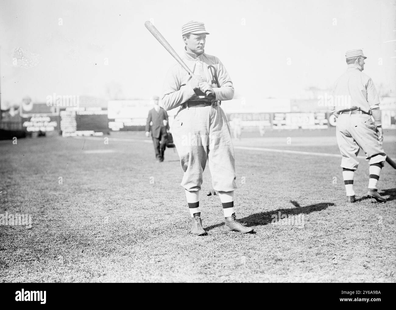 Harry Davis, Philadelphie, Al (baseball), 1910, Baseball, négatifs en verre, 1 négatif : verre ; ou plus petit. Banque D'Images