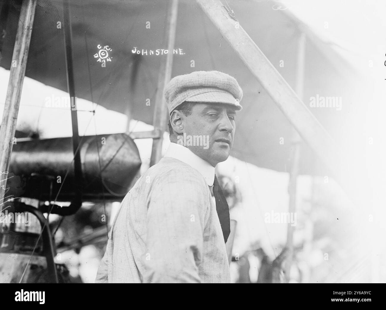 Johnstone, pilotes aériens, négatifs en verre, 1 négatif : verre ; 5 x 7 po. ou plus petit. Banque D'Images