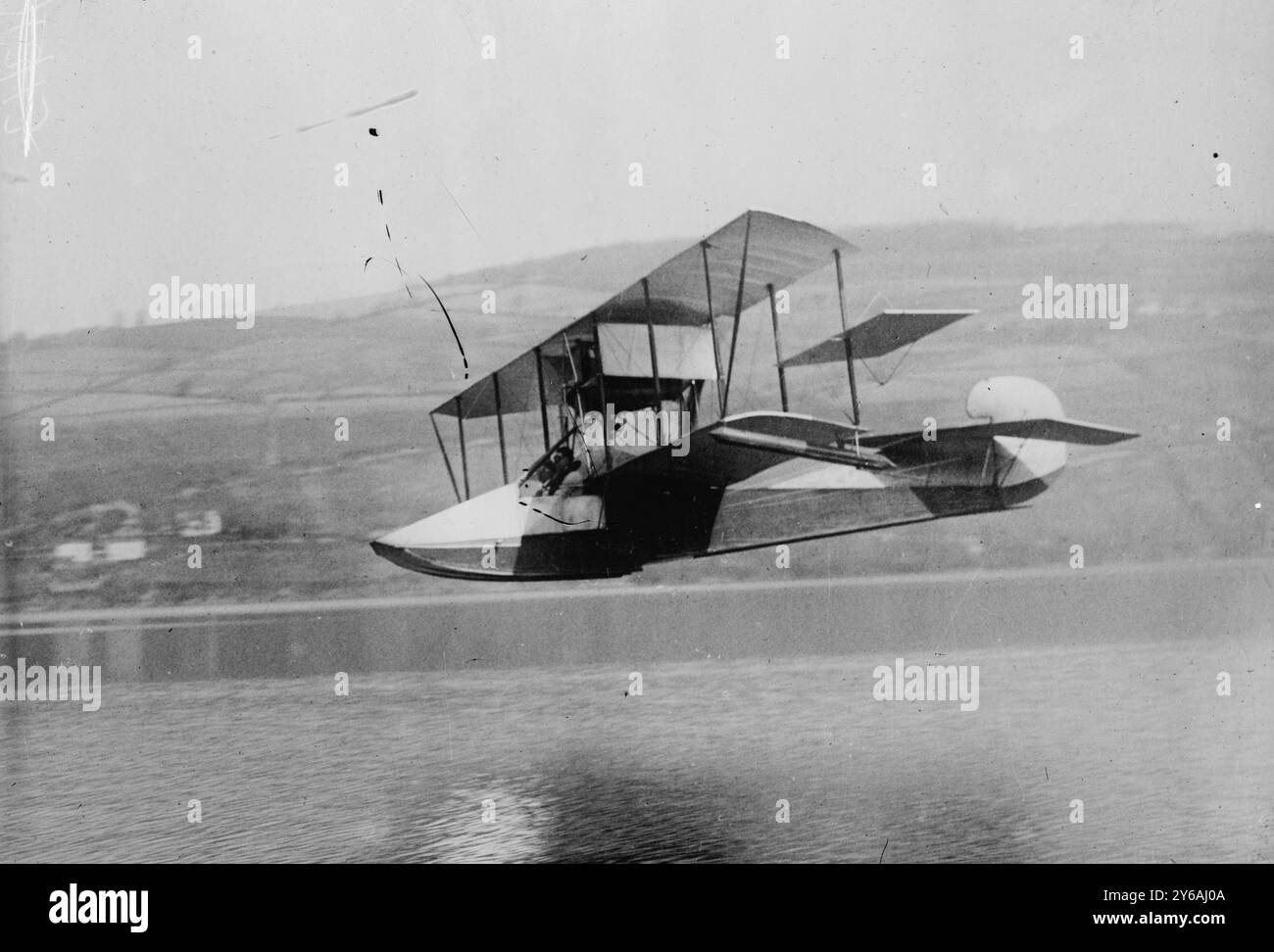 Curtiss Flying boat de Marshall E. Reid, entre environ 1910 et environ 1915, négatifs en verre, 1 négatif : verre ; 5 x 7 po. ou plus petit. Banque D'Images