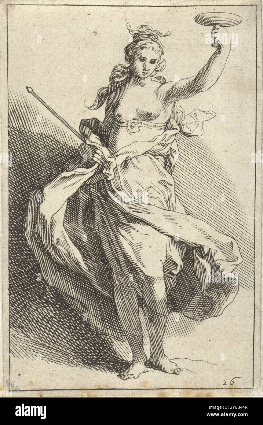 Femme avec calice et sceptre, les petites figures (titre de la série), Une figure classique avec un sceptre dans la main droite, la main gauche tenant un calice., impression, imprimeur : Frederick Bloemaert, après dessin par : Abraham Bloemaert, Utrecht, après 1635 - 1669, papier, gravure, hauteur, 130 mm × largeur, 80 mm Banque D'Images Femme avec calice et sceptre, les petites figures (titre de la série), Une figure classique avec un sceptre dans la main droite, la main gauche tenant un calice., impression, imprimeur : Frederick Bloemaert, après dessin par : Abraham Bloemaert, Utrecht, après 1635 - 1669, papier, gravure, hauteur, 130 mm × largeur, 80 mm Banque D'Images