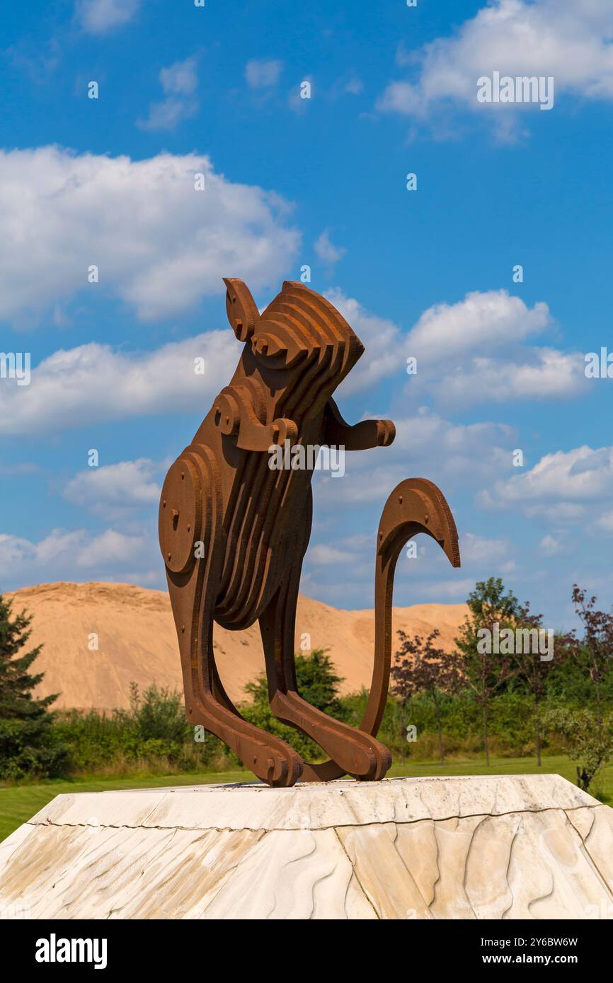 National Memorial Arboretum, site du souvenir national à Alrewas, près de Lichfield, Staffordshire, Royaume-Uni en juillet - Desert rats Memorial Banque D'Images