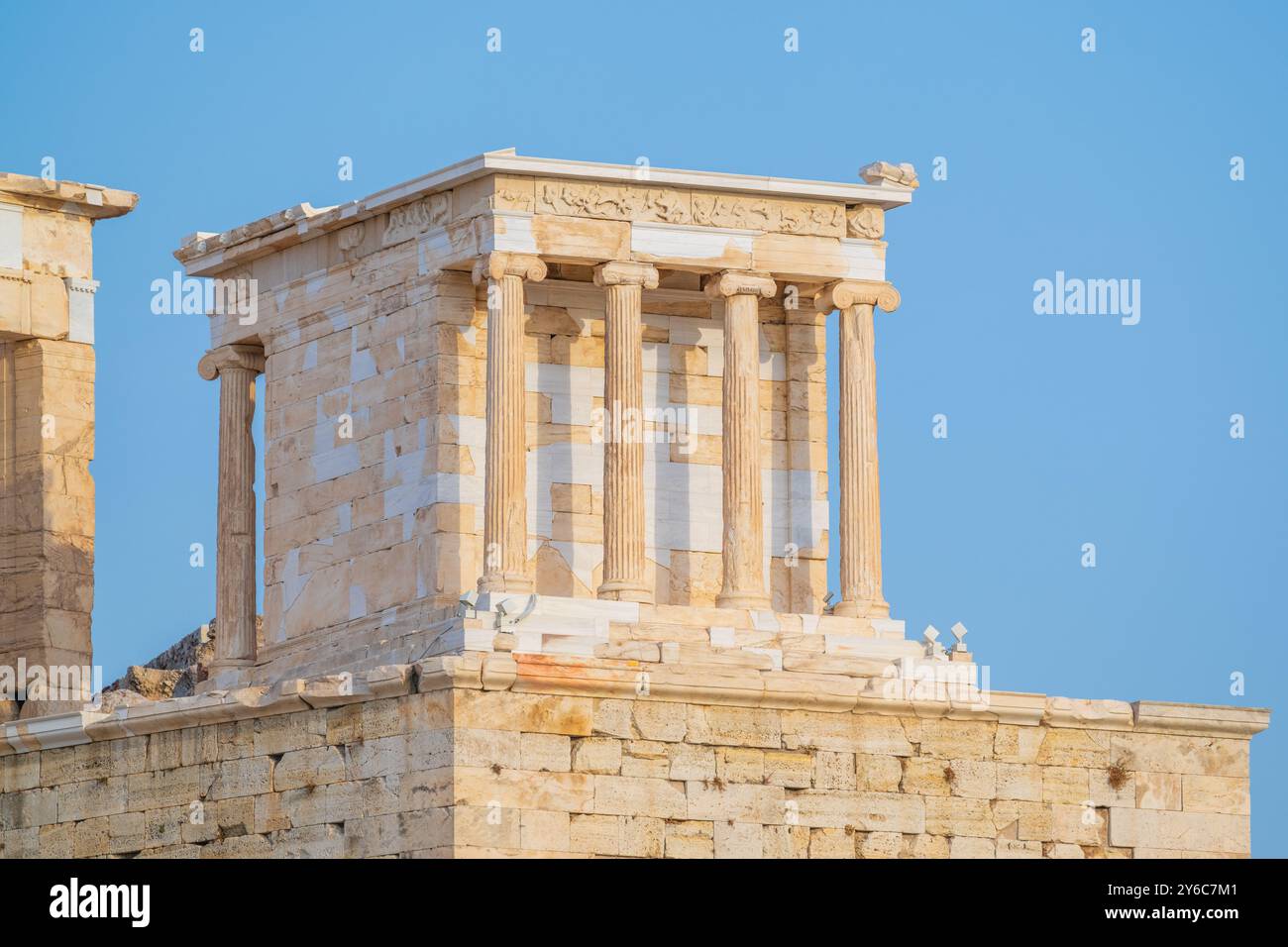 Temple d'Athéna Nike à l'Acropole d'Athènes, Grèce Banque D'Images