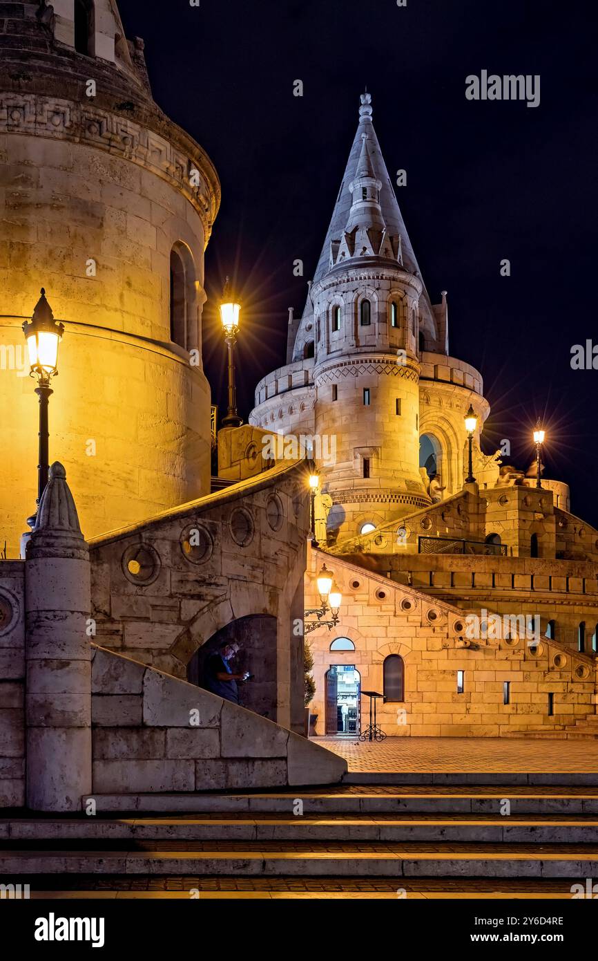 Le bastion des pêcheurs à Budapest Banque D'Images