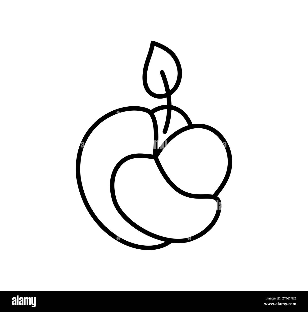 Bougie en coquille de style dopamine brûlant Doodle. Décor de chandelier de ligne esthétique dessiné à la main isolé sur fond blanc. Jour férié, Saint Valentin Illustration de Vecteur