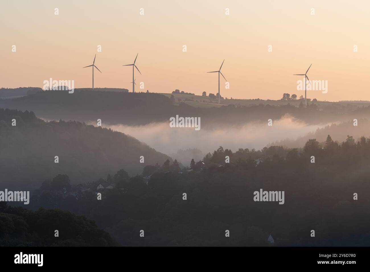 Paysage de l'Eifel, Rhénanie-Palatinat, Allemagne Banque D'Images