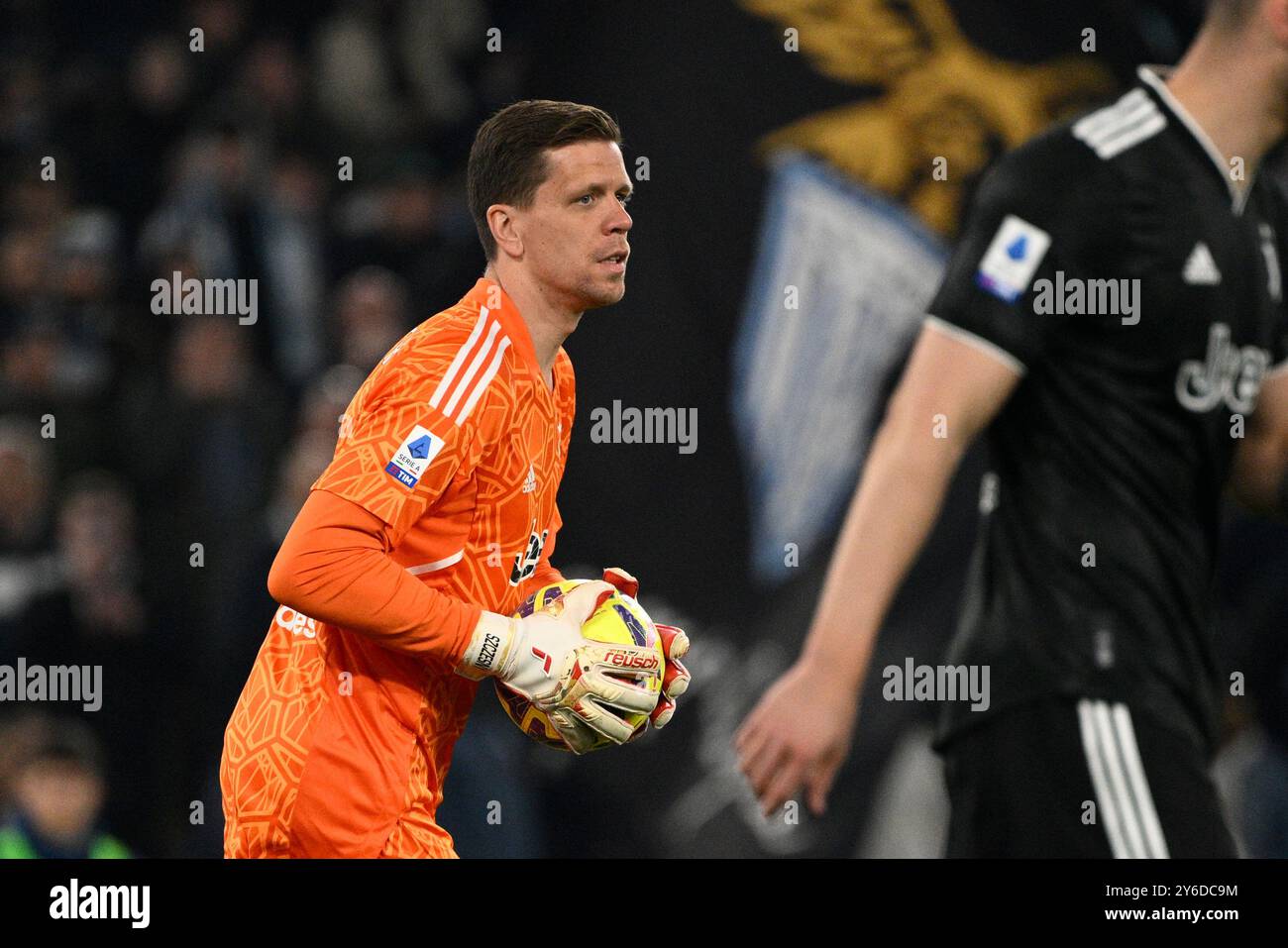 Roma, Italie. 08 avril 2023. Foto Fabrizio Corradetti/LaPresse 08 Aprile 2023 Roma, Italia - SS Lazio vs Juventus FC- Campionato Italiano di calcio Serie A TIM 2022/2023 - Stadio Olimpico. Nella foto : Wojciech Szczesny (Juventus) 08 avril 2023 Rome, Italie - SS Lazio vs Juventus FC - Championnat italien de football série A 2022/2023 - stade olympique. Sur la photo : Wojciech Szczesny (Juventus) crédit : LaPresse/Alamy Live News Banque D'Images