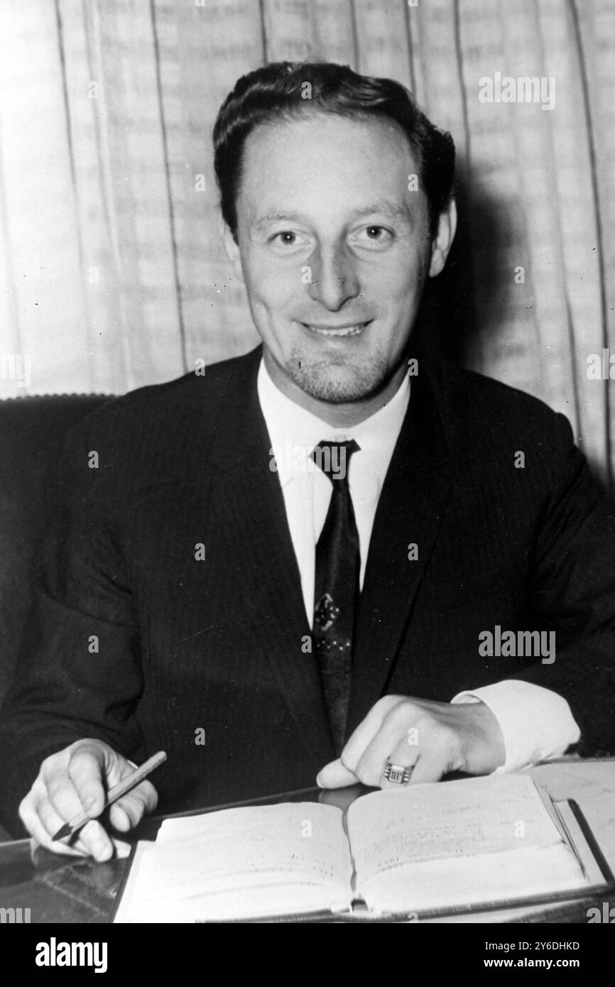 JOHN BLOOM MAGNAT DES MACHINES À LAVER À LONDRES ; 9 MAI 1963 Banque D'Images