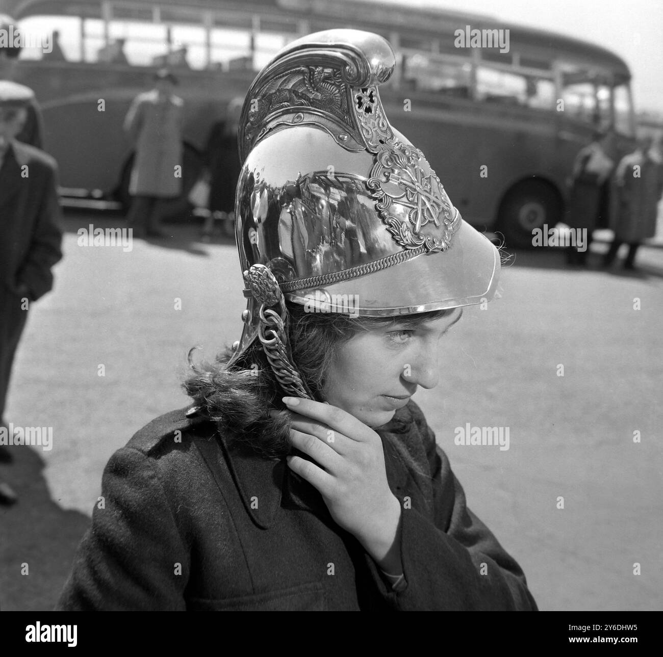 VOITURES DE VÉTÉRAN DES POMPIERS À BRIGHTON ; 7 MAI 1963 Banque D'Images