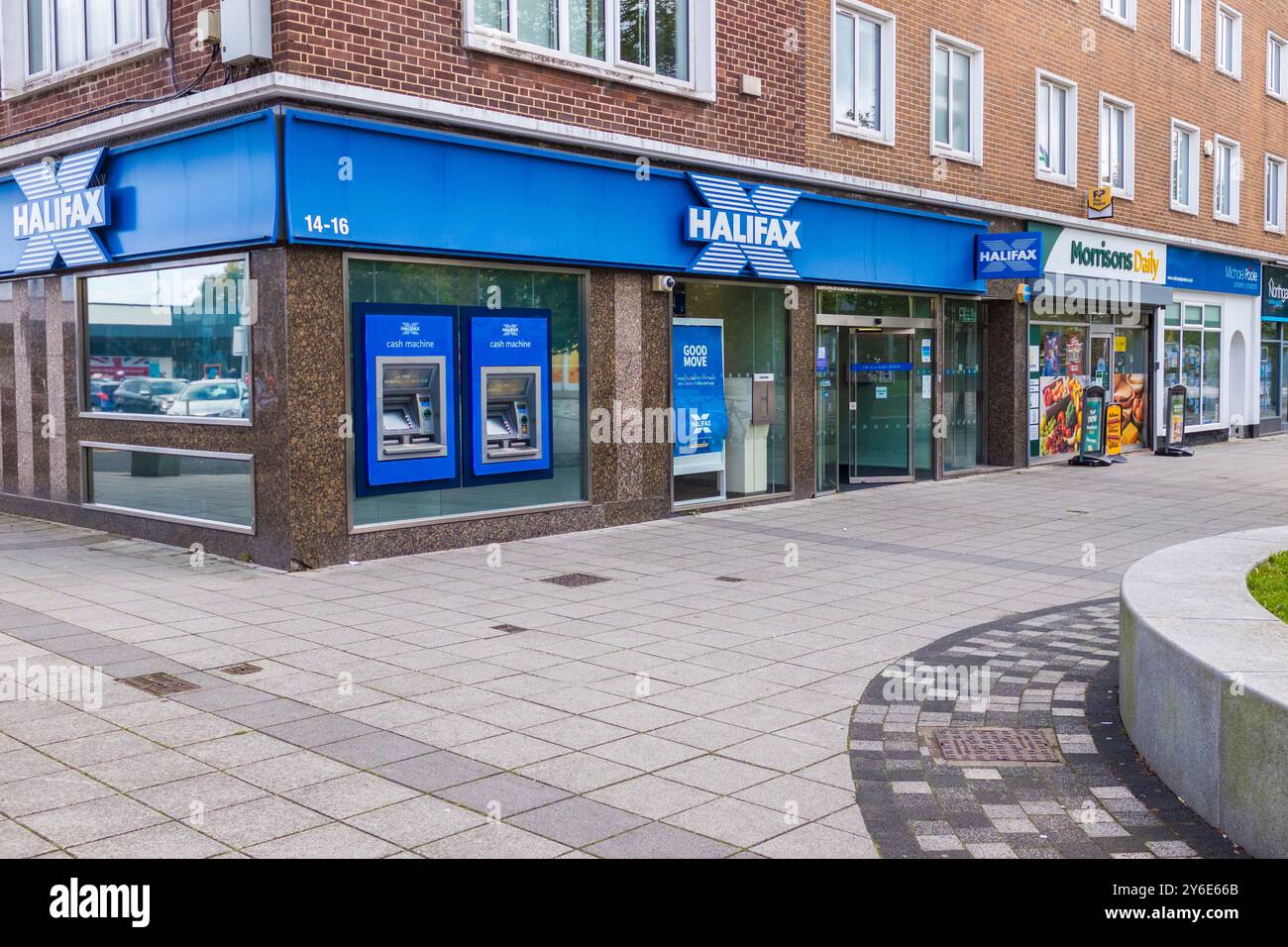 Halifax Bank,Billingham,Angleterre,UK Banque D'Images