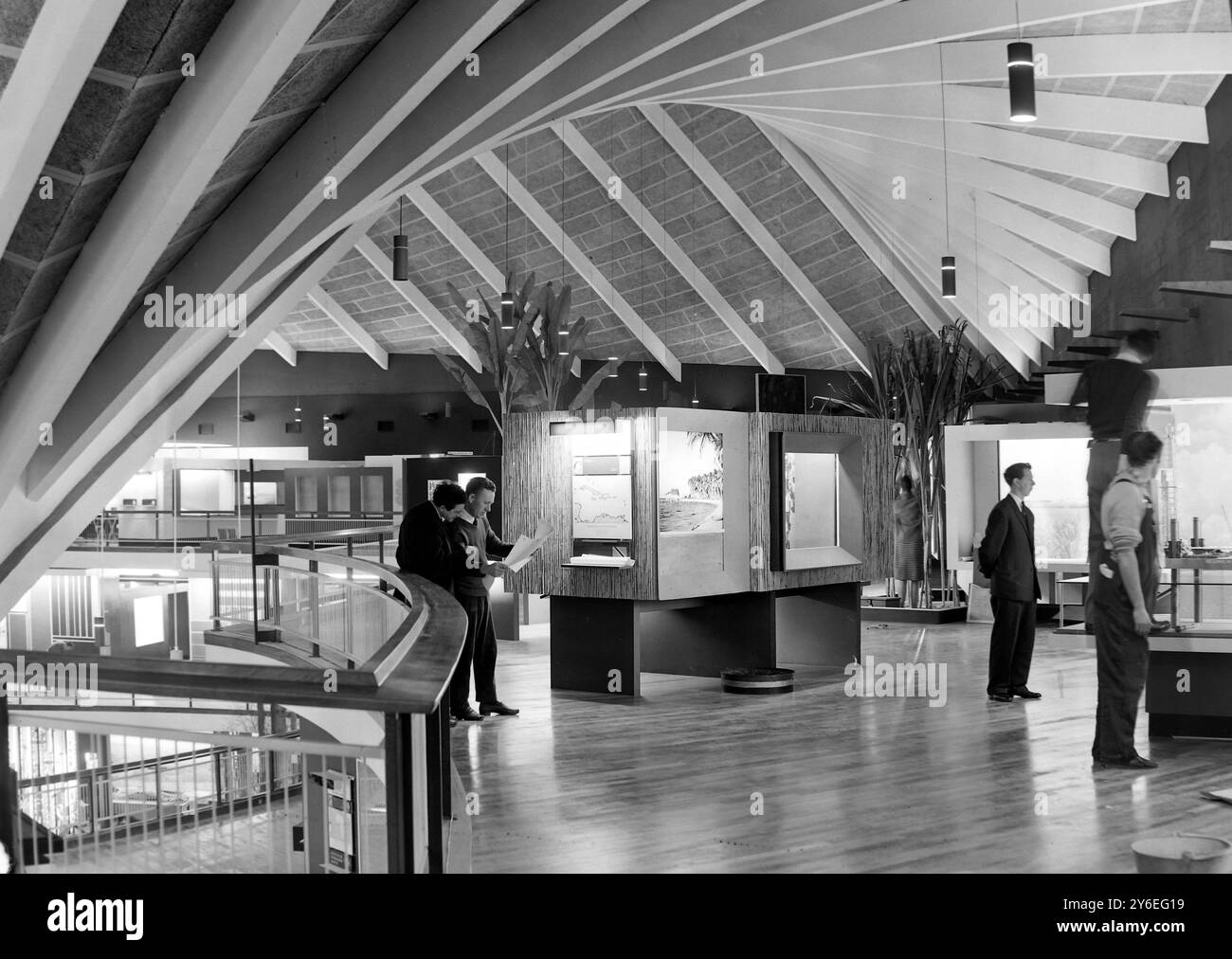 PLAFOND DES BÂTIMENTS DU NOUVEL INSTITUT DU COMMONWEALTH À LONDRES ; 1ER NOVEMBRE 1962 Banque D'Images