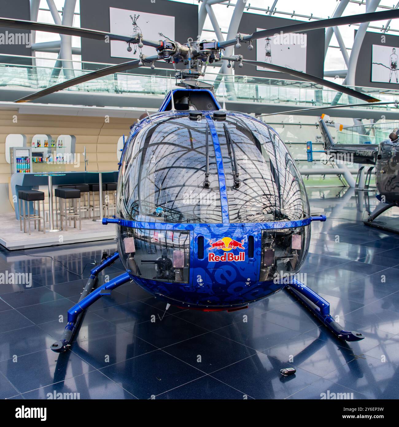 BO-105 C au hangar 7 à Salzbourg, Autriche Banque D'Images