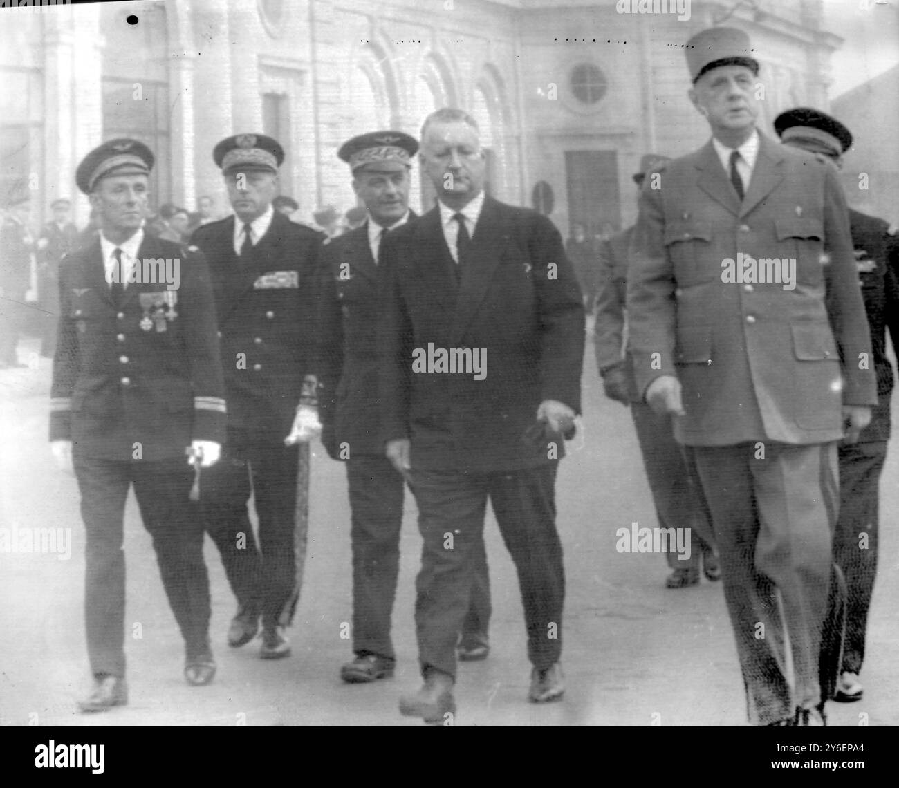 PIERRE MESSMER AVEC LE PRÉSIDENT FRANÇAIS CHARLES DE GAULLE À REIMS / ; 5 OCTOBRE 1962 Banque D'Images