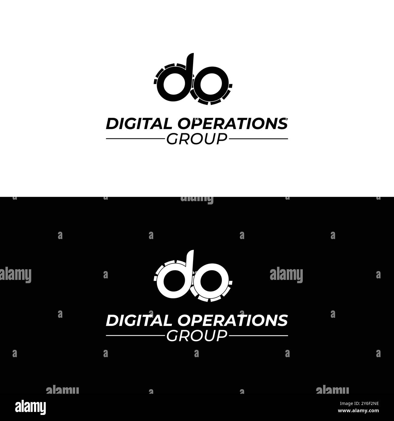Conception du logo Digital Operations Group Illustration de Vecteur